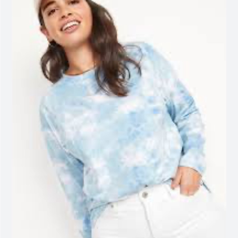 Long-Sleeve Vintage Loose Tie-Dye T-Shirt